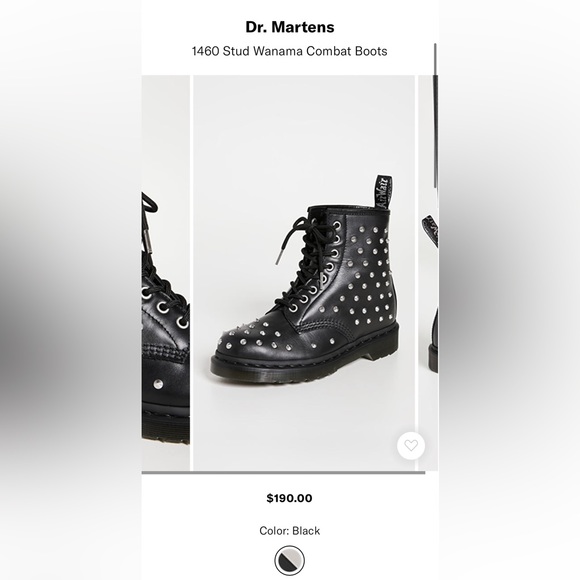 Dr. Martens 1460 Studded Boots - Picture 9 of 9